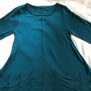 Pretty Aqua 3/4 sleeve top